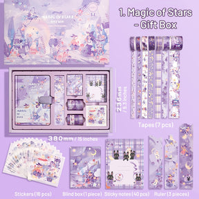 Magical Witch's Realm-Kawaii Cartoon Magic Journal Gift Set - Magical Witch's Realm, Rabbits and Girls9