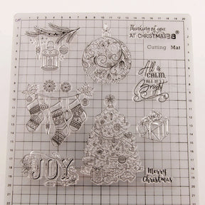 Merry Christmas Themed Clear Silicone Stamps1