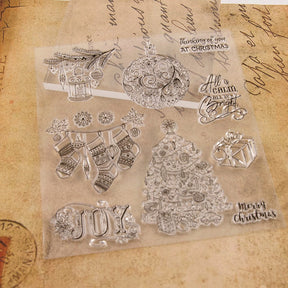 Merry Christmas Themed Clear Silicone Stamps2