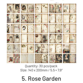 Moore Manor Garden Series Retro Scrapbook Paper sku-5