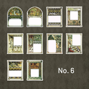 Mucha Collection Retro Characters Sticker Pack-Elegant Women, Church Windows sku-6