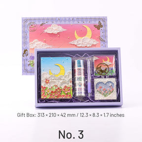 Oil Painting Journal Set in Sky and Moon Gift Box sku-3