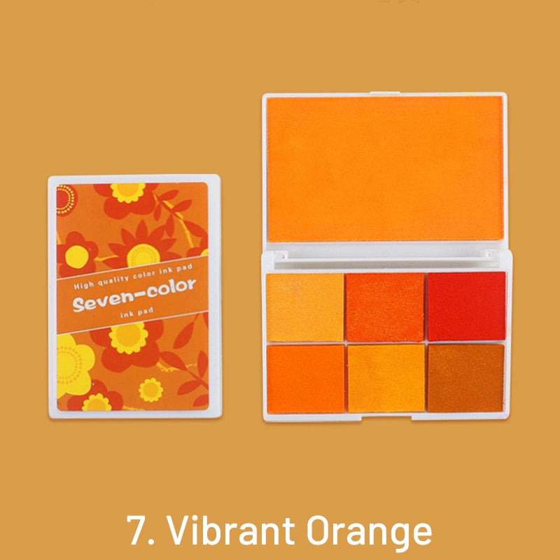 Pearlescent Seven-Color Boxed Ink Pad Set sku-7