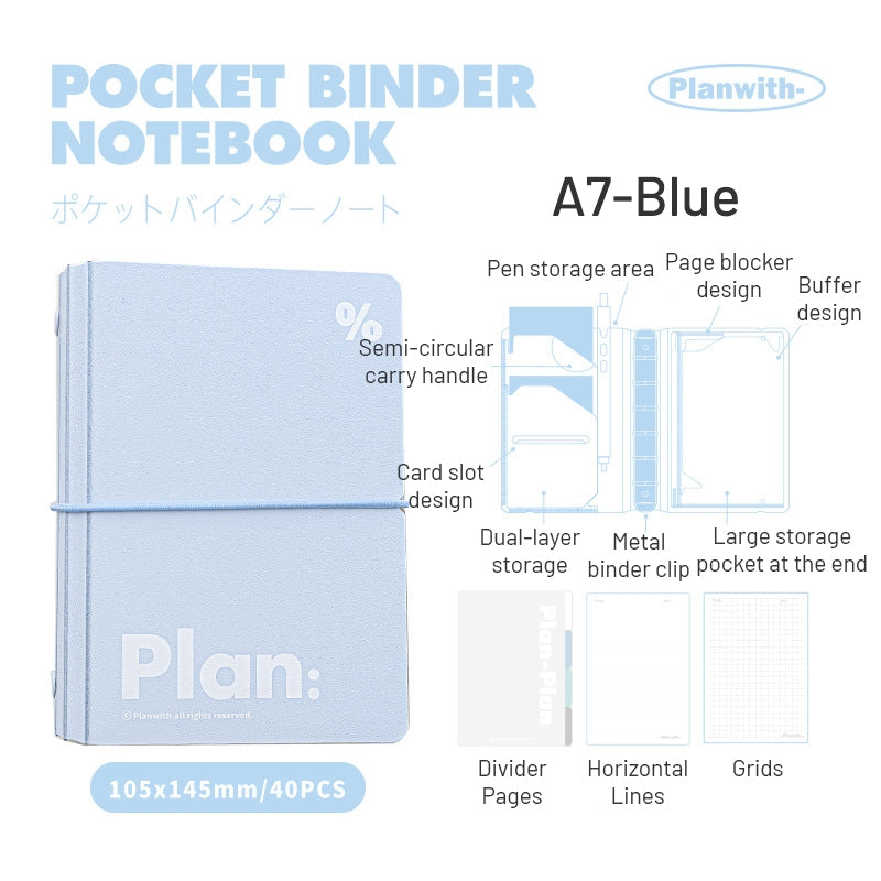 Plan with Pocket Series Simple Binder Planner sku-2