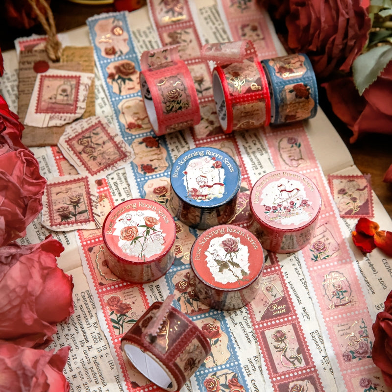 Scopri l'incantevole nastro Washi Rose Screening Room - Charming Rose  Little Prince Elements in 4 colori!