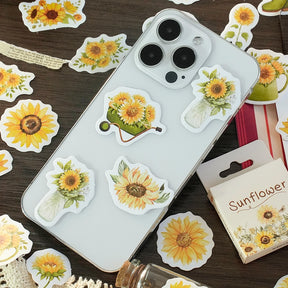 Sunflower Boxed Stickers - Stamprints2