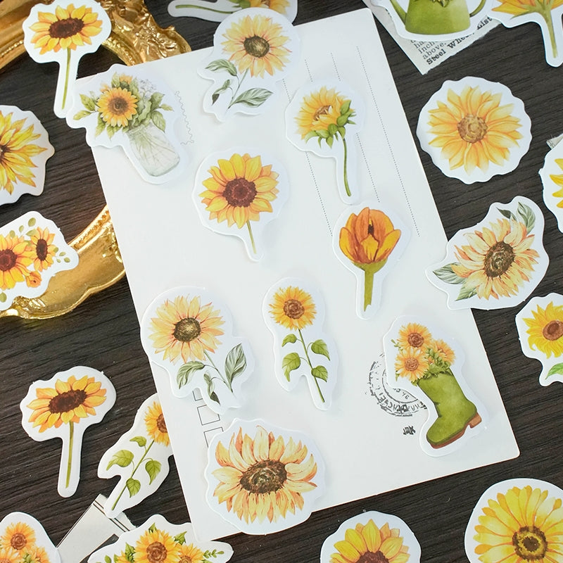 Sunflower Boxed Stickers - Stamprints3