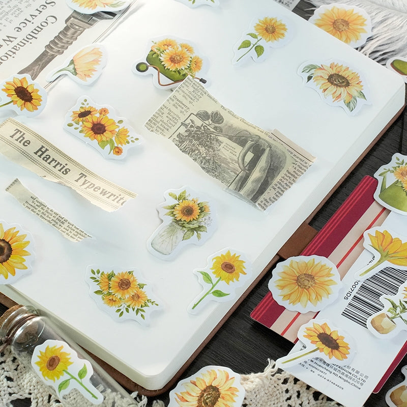 Sunflower Boxed Stickers - Stamprints6