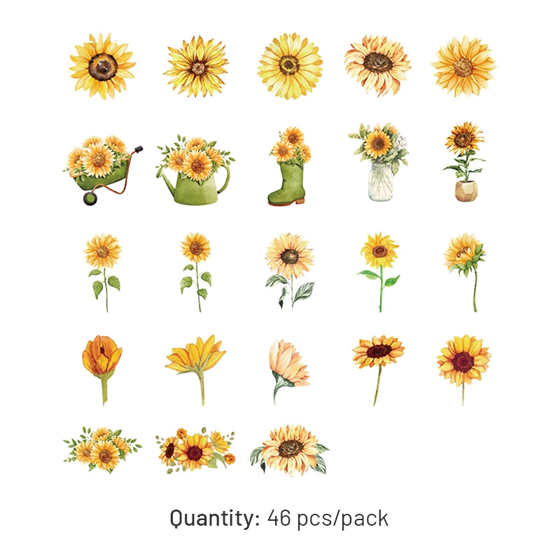 Sunflower Boxed Stickers - Stamprints8