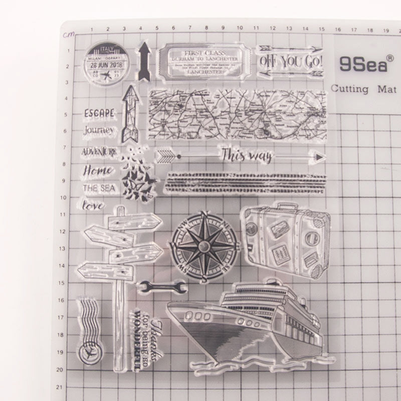 Travel-Themed Clear Silicone Stamps2
