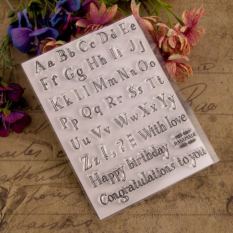 Clear-View Alphabet Stamps - Uppercase