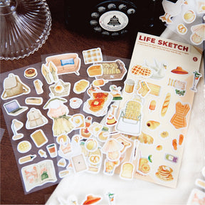 Vacation and Leisure Coated Paper Sticker Sheet b2