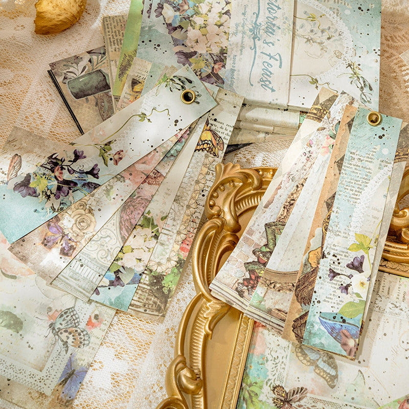 Material Paper - Victoria's Feast Lace Frame Scrapbook Paper