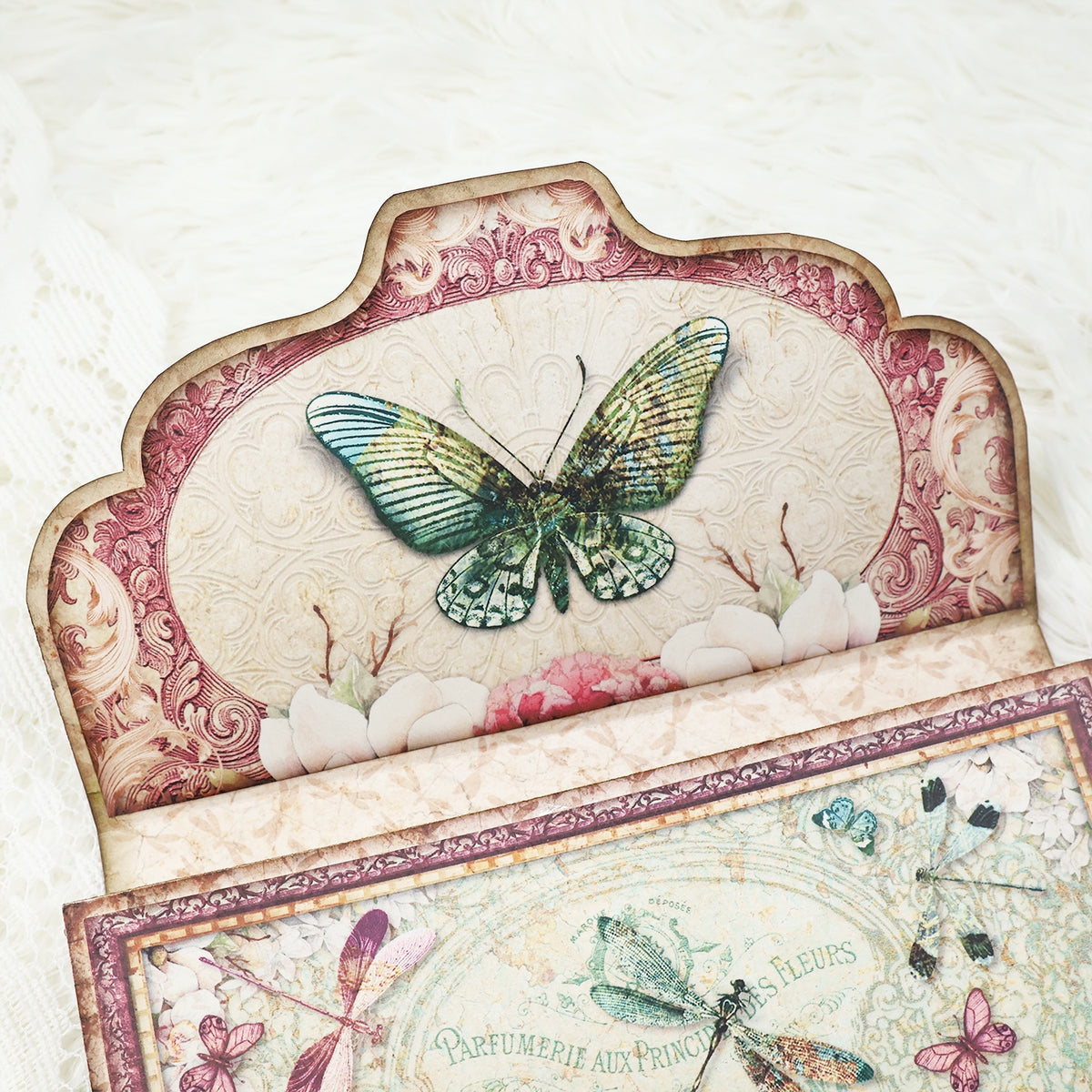 Vintage Butterfly Handmade Junk Journal Folio Kit 12