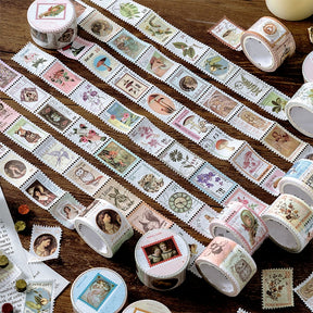 Vintage Post Office Stamp Stickers Washi Tape  a