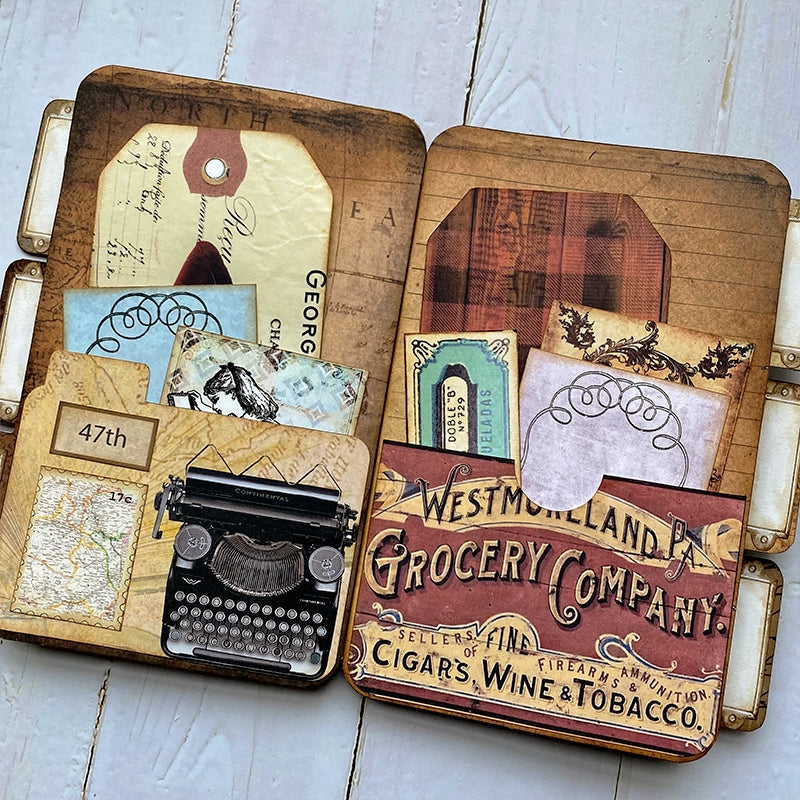 Wandering Travel Handmade Junk Journal Folder Storage Book