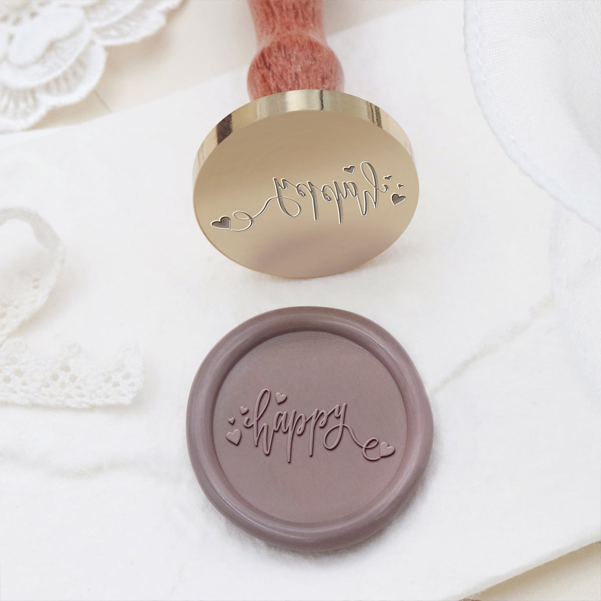 Wedding Invitation & Announcement Wax Seal Stamp - Style 6 6