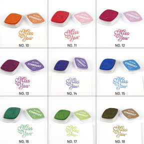 32 Color Pearl Rubber Stamp Pad - Journal - Stamprints 5