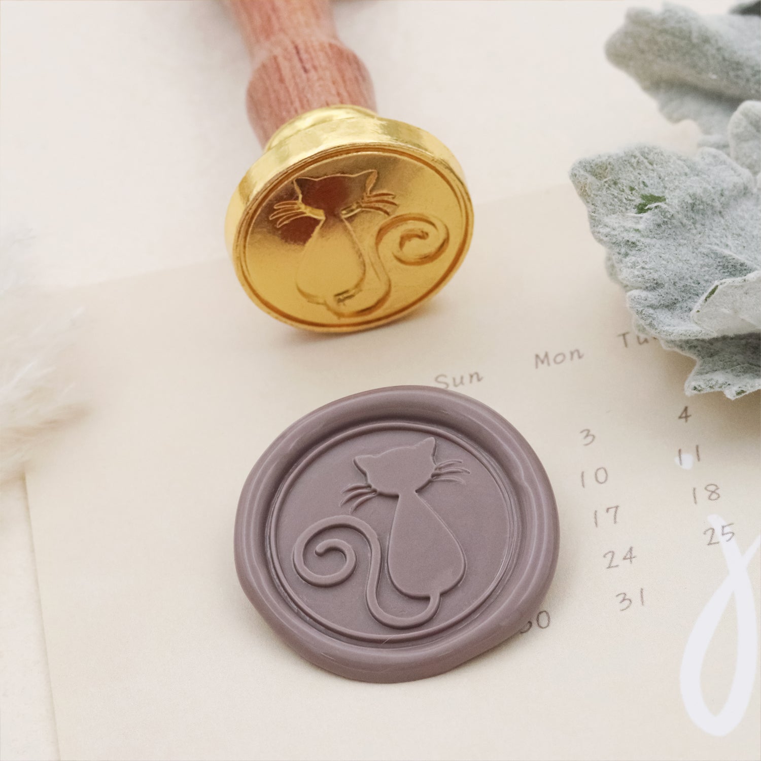 Heart Shaped 3D Relief Wax Seal Stamp