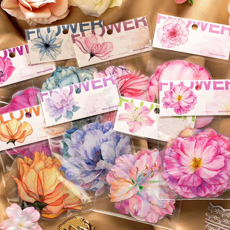 stickers o pegatinas de flores