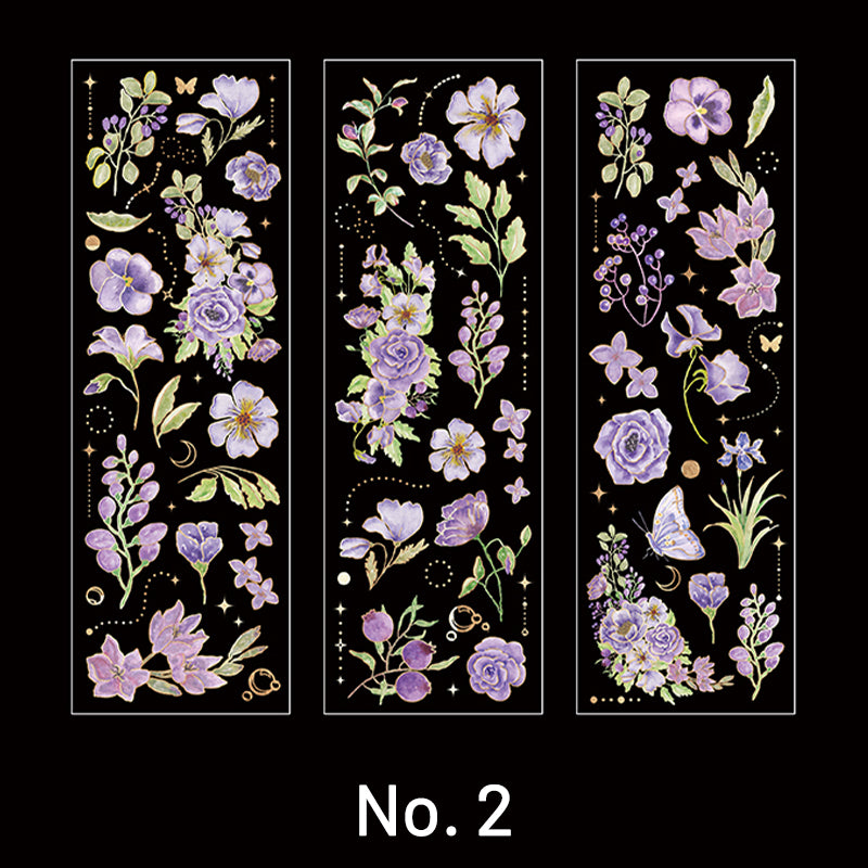 Blossom Garden Vintage Floral Plant Sticker sku-2