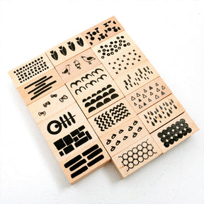 Circle Dot Forest Series Rubber Stamps c2