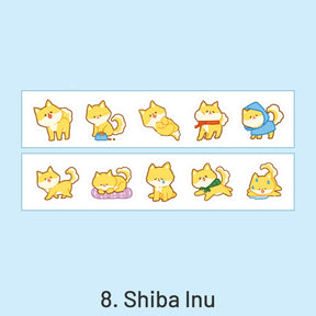 Cloud Zoo Cute Cartoon Animal Washi Sticker Roll sku-8