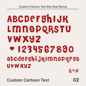 Custom Cartoon Text Wax Seal Stamp (10 Fonts)-6