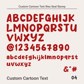 Custom Cartoon Text Wax Seal Stamp (10 Fonts)-8