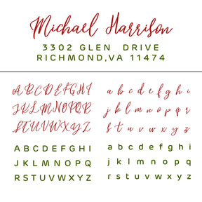 Custom Rectangular Handwriting Font Address Return Rubber Stamp - Style 22 22