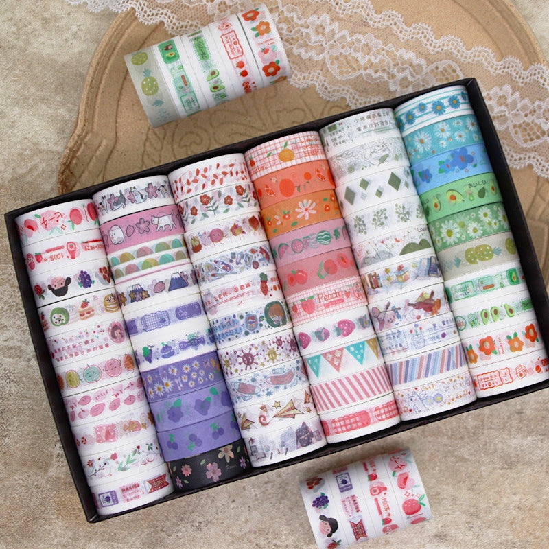 Pack of 60 Rolls Cute Washi Tape Set 60 Tape Rolls, Decorative