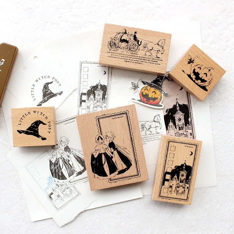 Rubber Stamp Polymer Stamp Large Castle Silhouette Fantasy