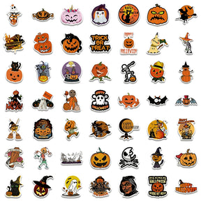 Halloween Pumpkin Cartoon Doodle Vinyl Stickers （100 Pcs）3