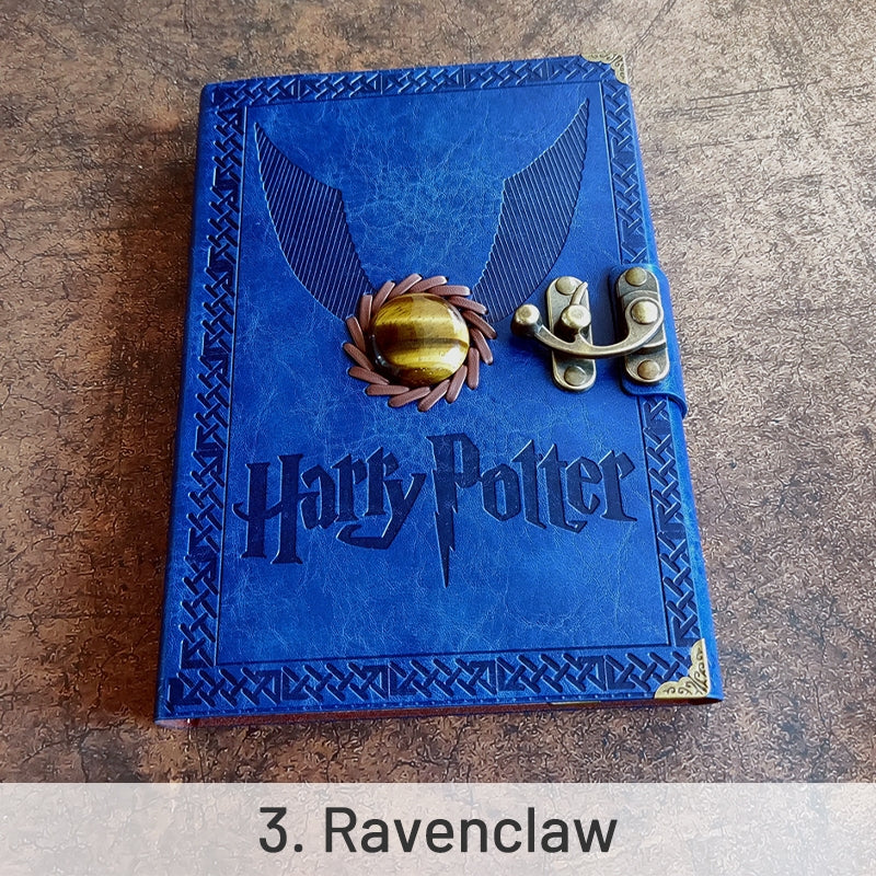 Harry Potter HP Wizard Magic Gold Snitch Retro Kraft Notebook10