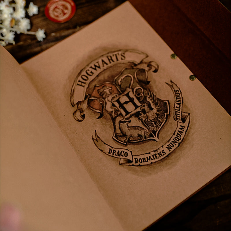 Harry Potter HP Wizard Magic Gold Snitch Retro Kraft Notebook4