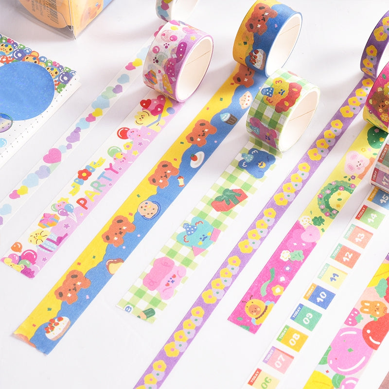 China Custom new style cute patterns washi tape animals with low