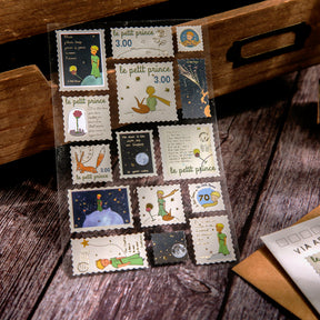 Cartoon Stamp Hot Stamping Stickers - Travel, Van Gogh, Butterfly, Mushroom, The Little Prince2
