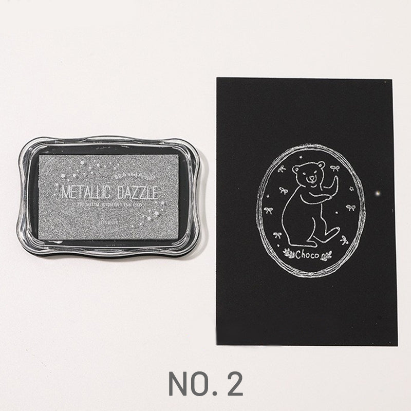 Metallic Large Rubber Stamp Pad - Journal - Stamprints 5