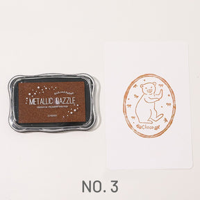 Metallic Large Rubber Stamp Pad - Journal - Stamprints 6