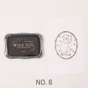 Metallic Large Rubber Stamp Pad - Journal - Stamprints 9