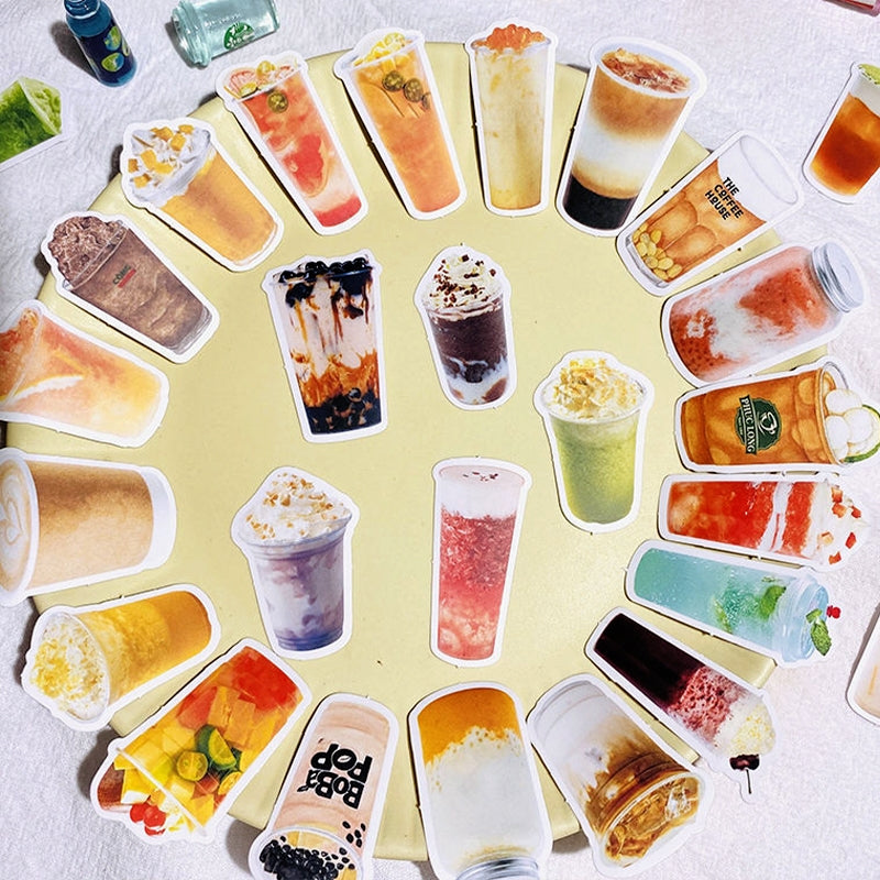 lave mad yderligere fossil Milk Tea Drink Bubble Tea Sticker - Deco Stickers & Journal|Stampprints