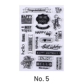 Plant Scenery Silicone Clear Rubber Stamps sku-5