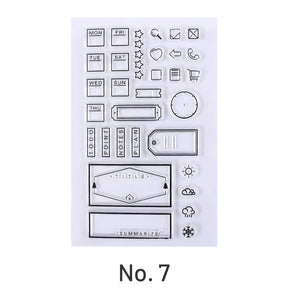 Plant Scenery Silicone Clear Rubber Stamps sku-7