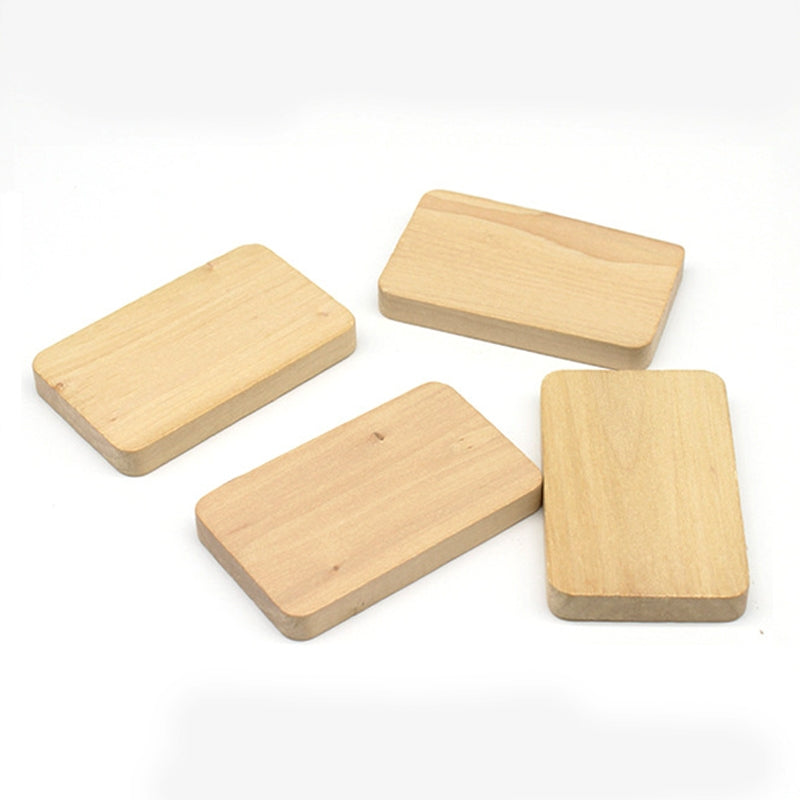 Rectangular Solid Wood Handle Journal Stamprints