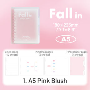 RosyPosy Fall In Blush Loose-Leaf Notebook sku-1