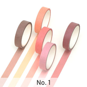 Simple Pure Color Washi Tape Set sku-4