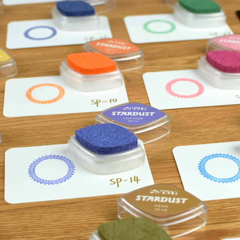 6 couleurs tampon d'encre bricolage peinture au doigt artisanat cardmaking  grand rond pour les enfants