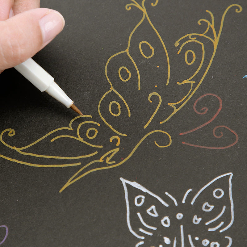 STA DIY Craft Art Soft Brush Tip Paint Marker b7