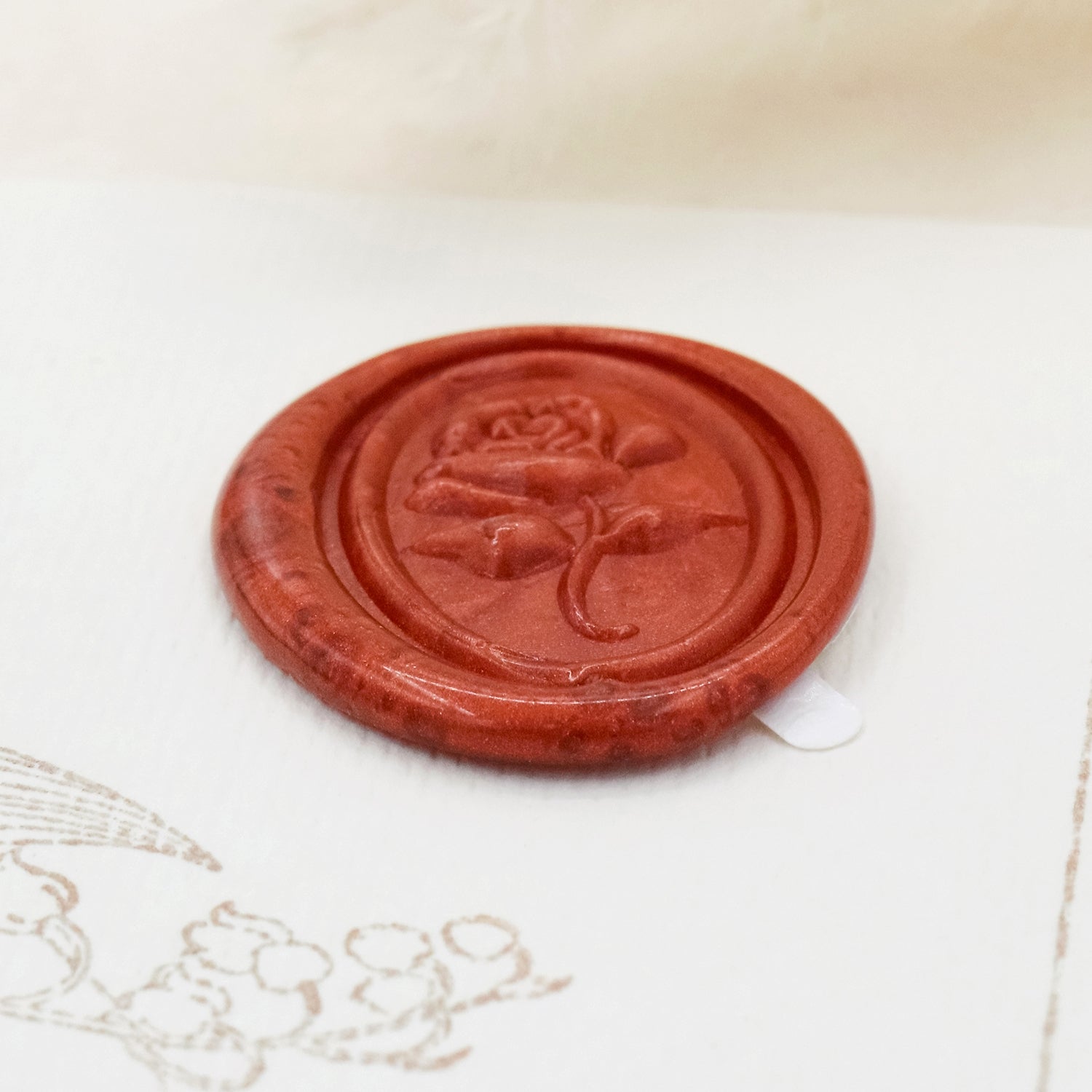 Stamprints 3D Relief Rose Self-adhesive Wax Seal Stickers 4