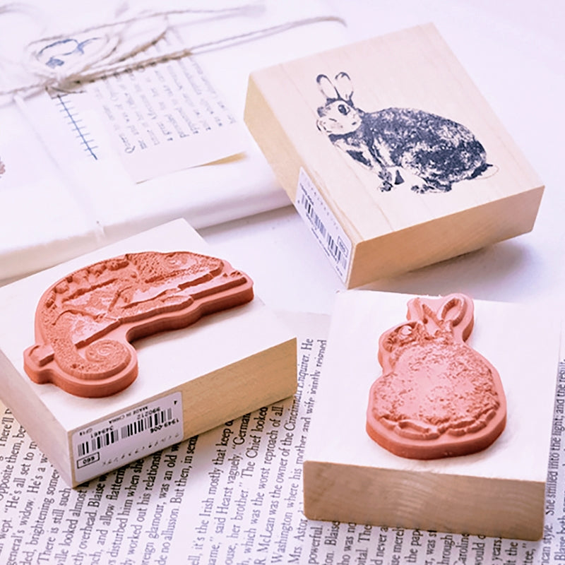 Stamprints Butterfly and Chameleon Rubber Stamp 2
